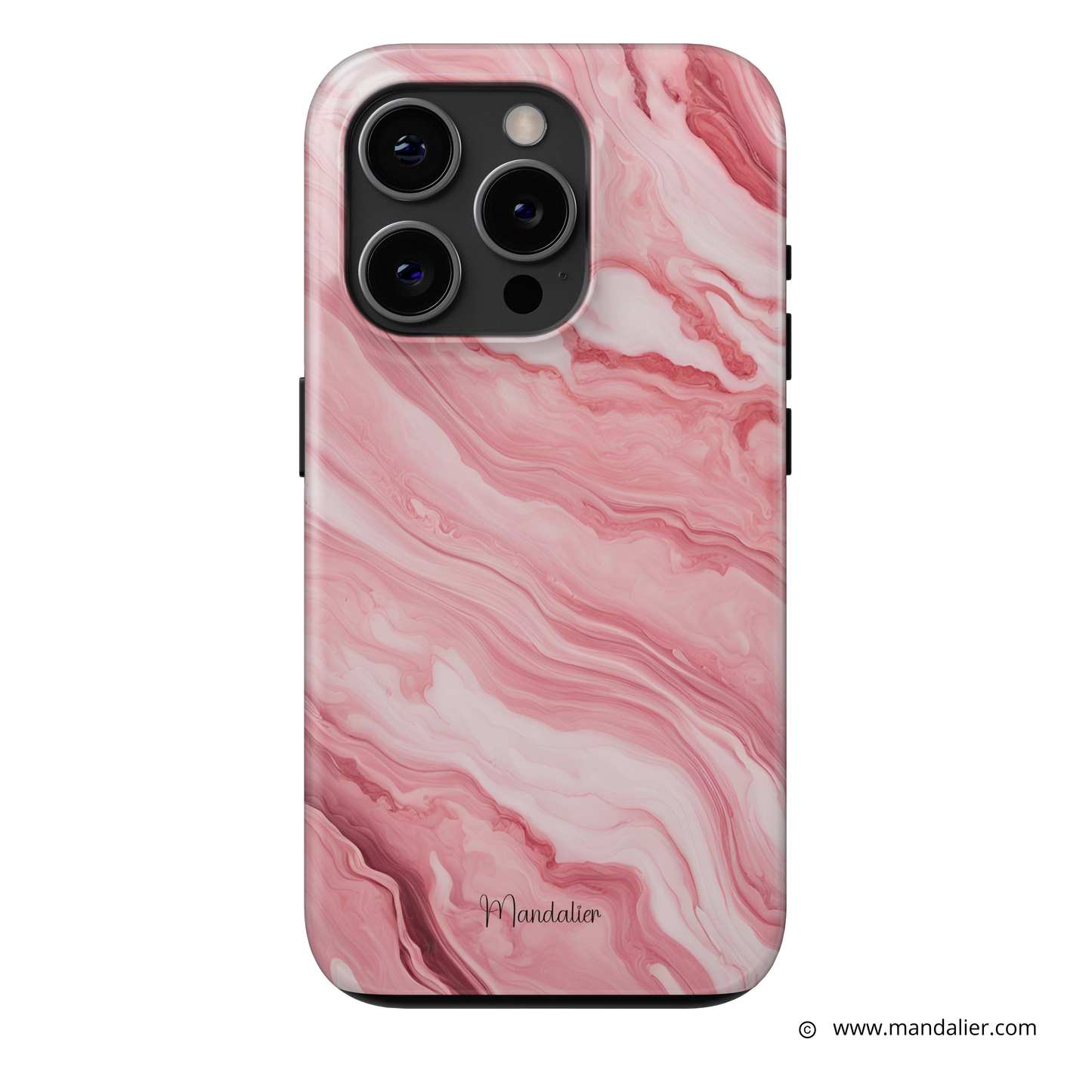 MagSafe Tough Phone Case | Blushed Marbles with an elegant blush-toned marble pattern for a modern and stylish look.