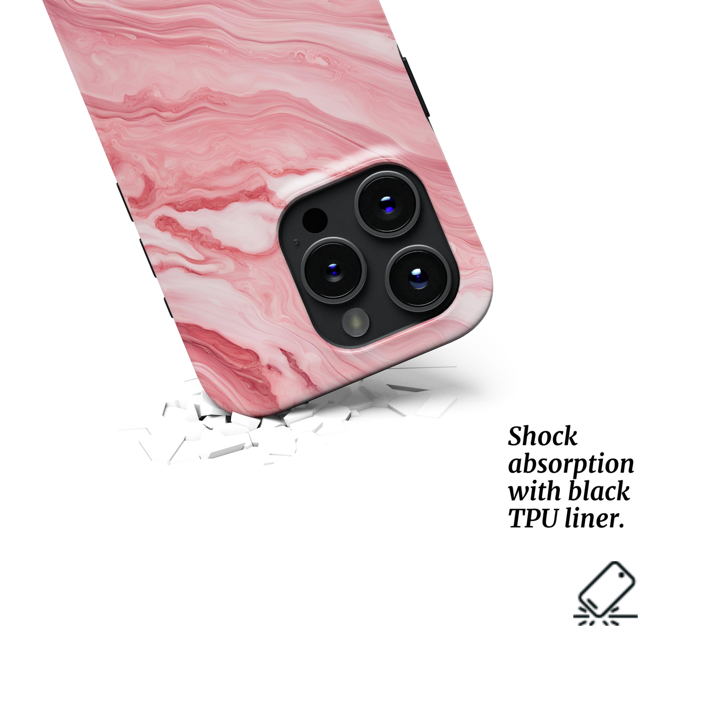 Tough Phone Case|Blush Marble