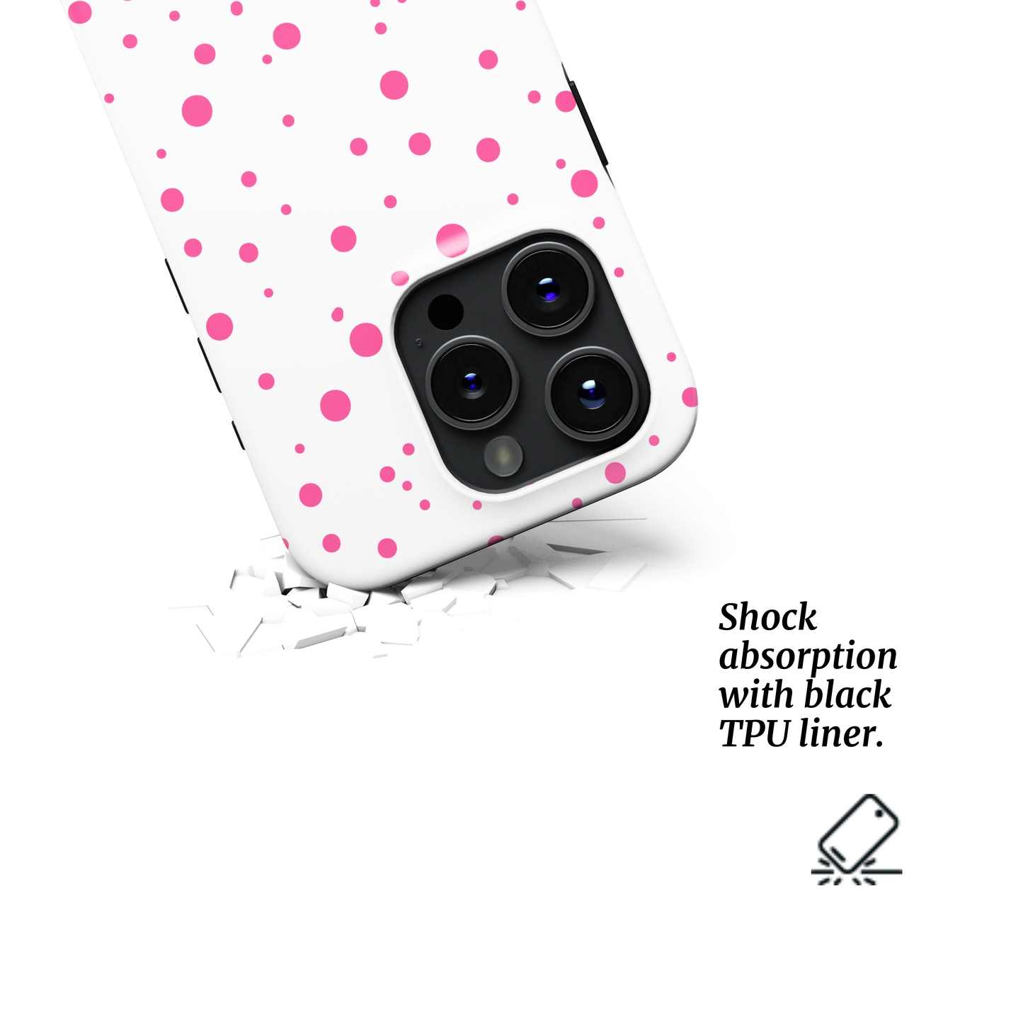 MagSafe Tough Phone Case|Pink Sherbet Striped Sprinkle