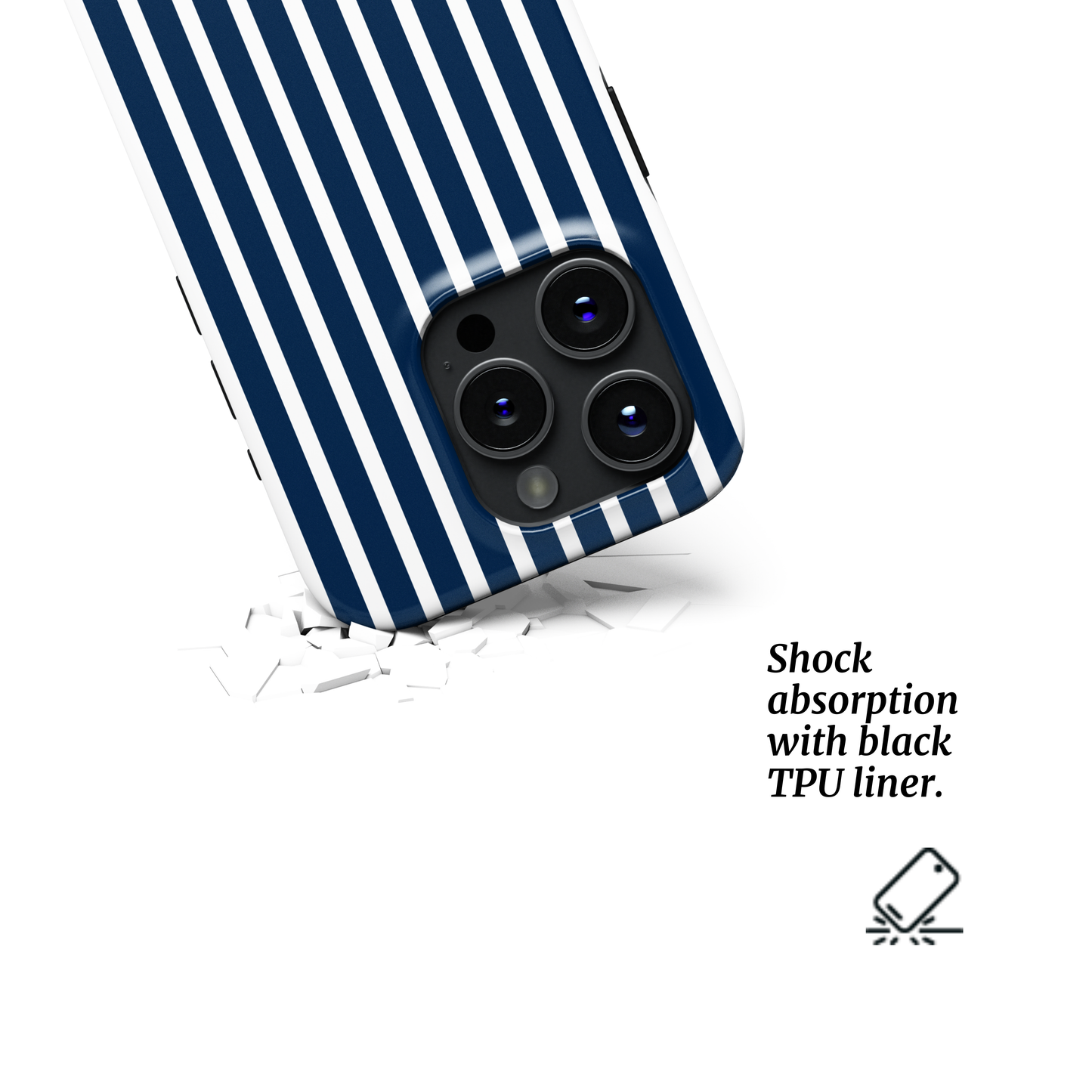 Tough Phone case| Nautical Stripes