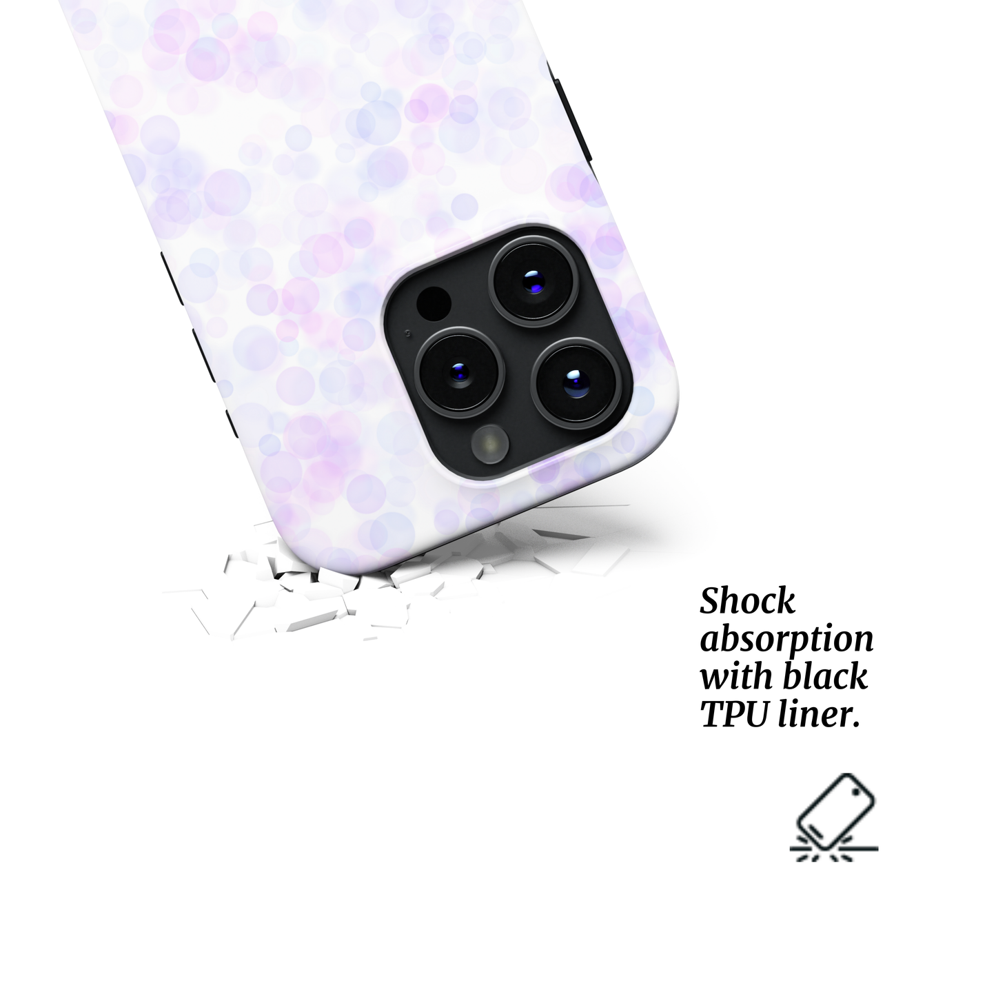 Tough Phone Case|Purple Bubble Burst