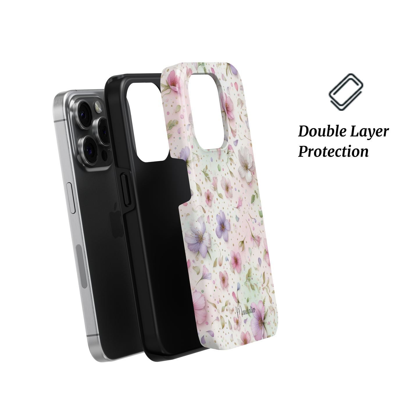 Tough Phone Case | Petal Dance – Durable, shockproof phone case featuring a delicate floral-inspired design for stylish protection.