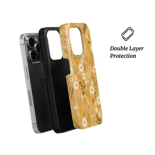 Tough Phone Case | Sunny Bloom – Shockproof and durable phone case featuring a vibrant, floral-inspired design for stylish protection.