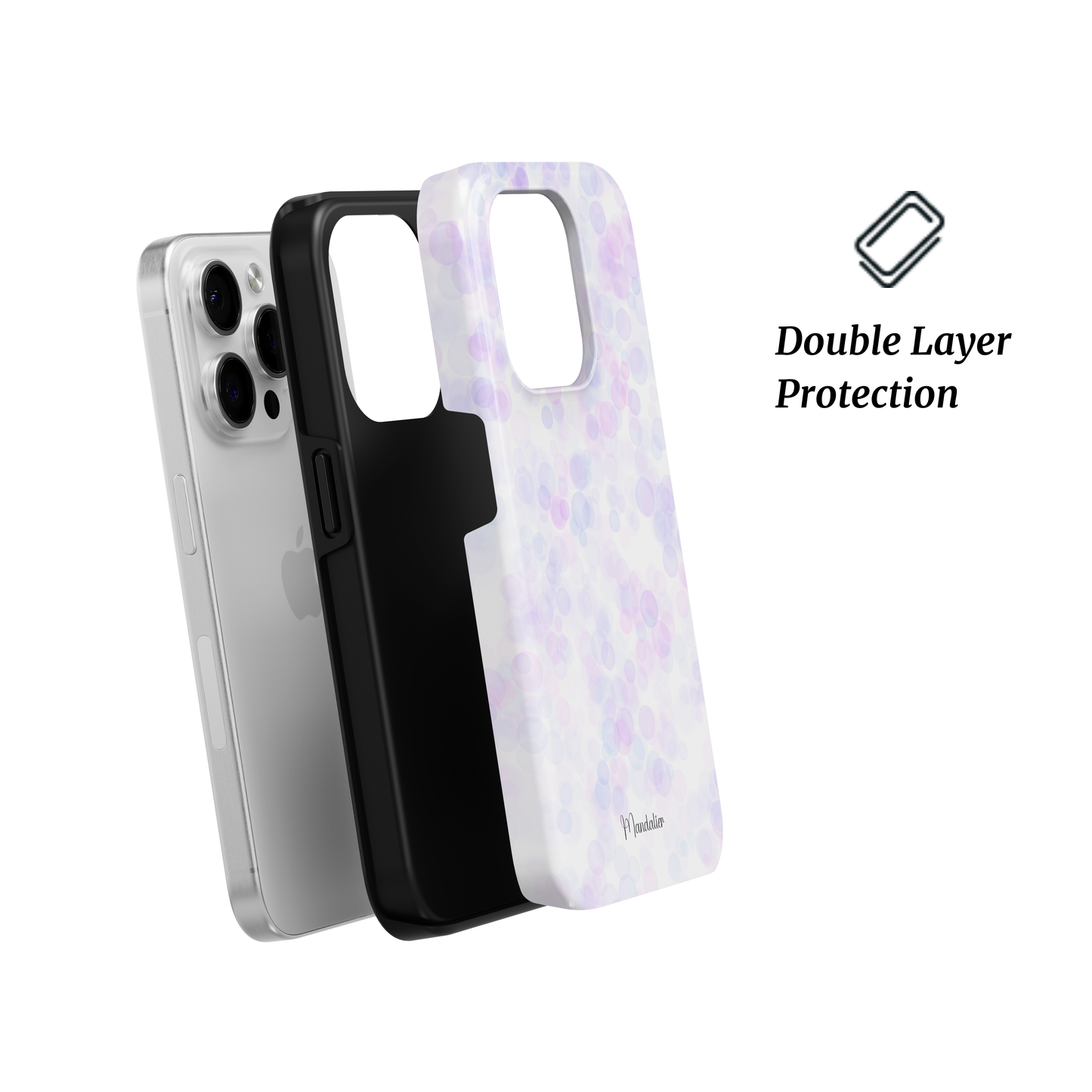 Tough Phone Case|Purple Bubble Burst
