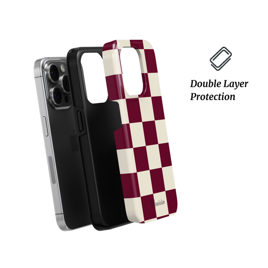 Burgundy Checkmates