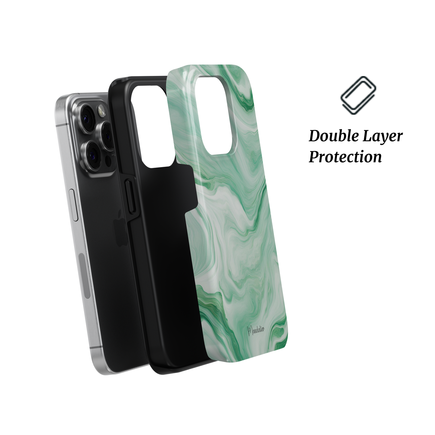 Premium Tough Phone Case Dream Tranquility from Marble Essence Collection, soft grey marble-inspired design, designed in Malta