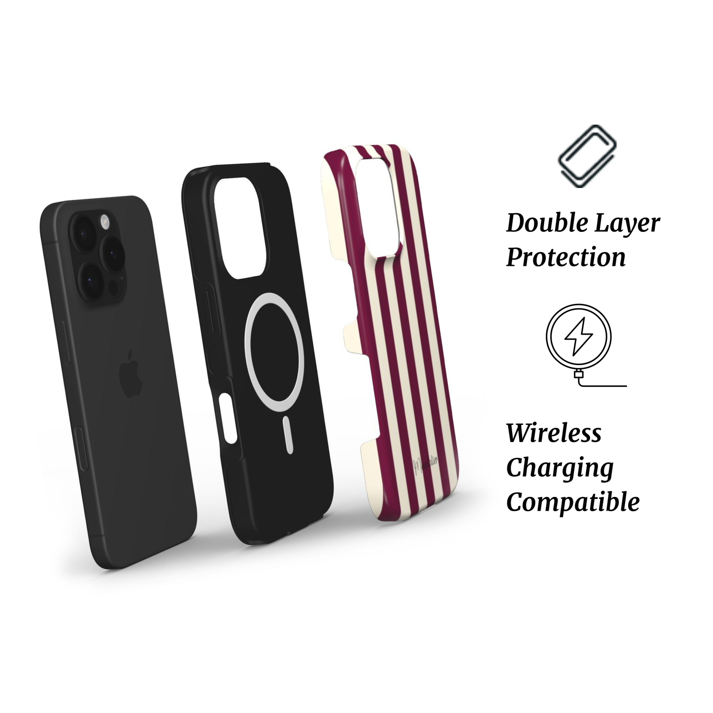 MagSafe Tough Phone Case|Vintage Stripes