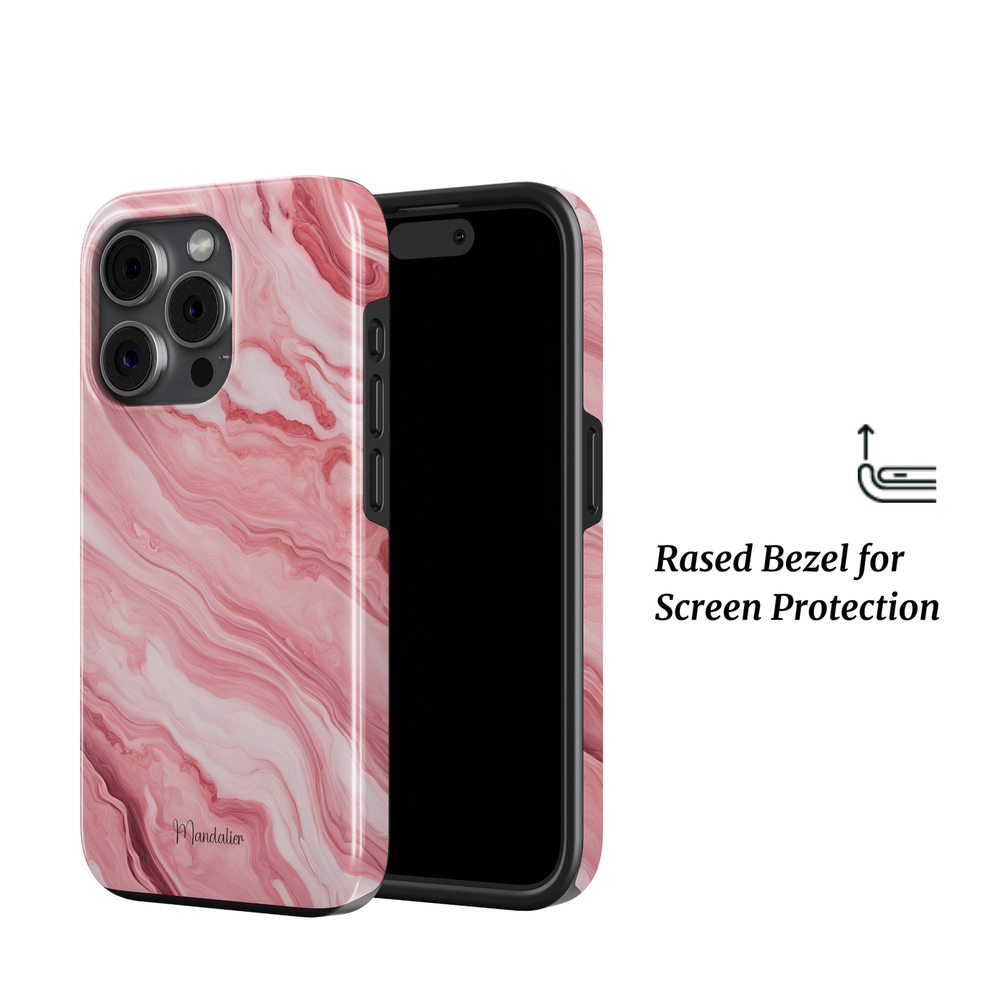 Tough Phone Case|Blush Marble