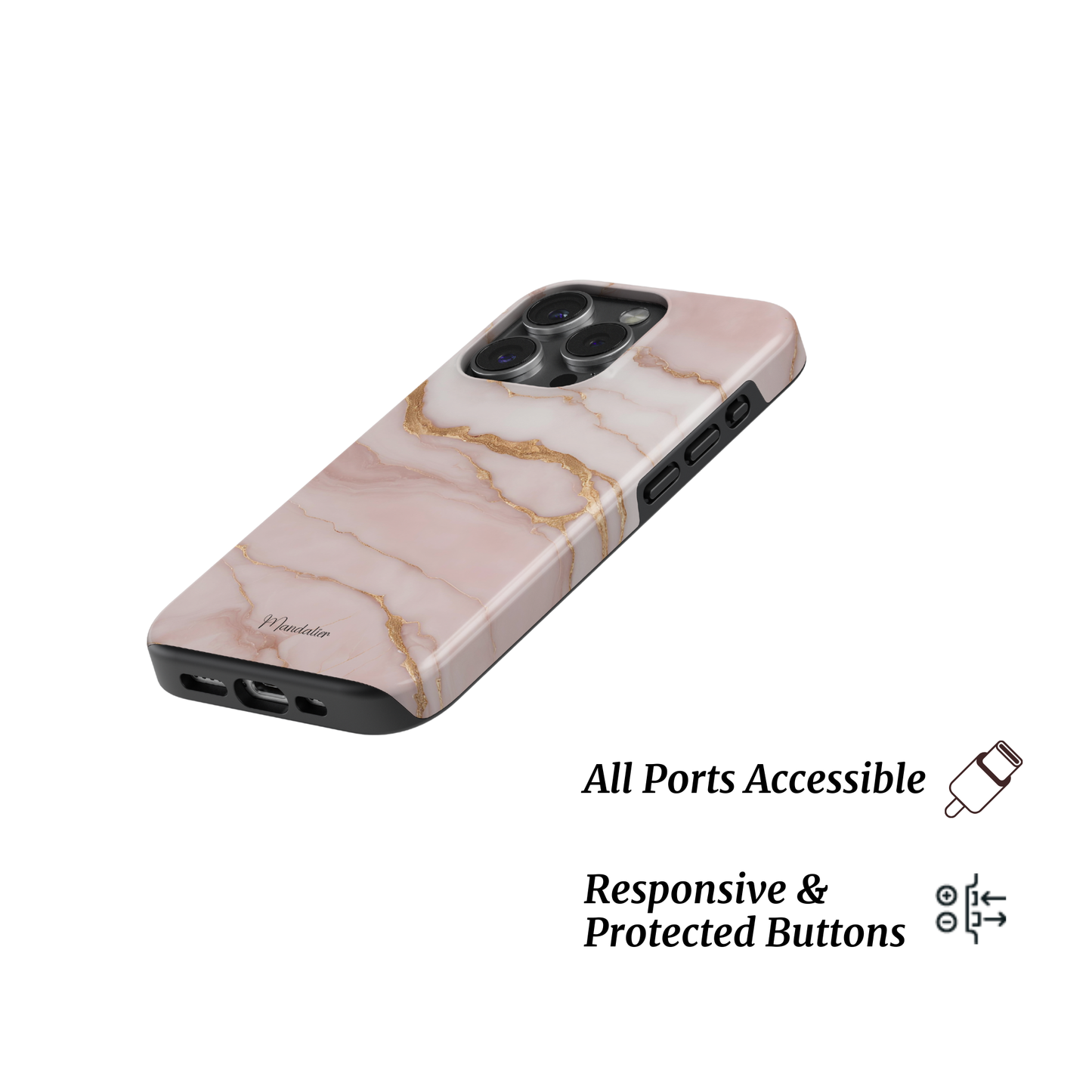 Tough Phone Case|Blush Quartz