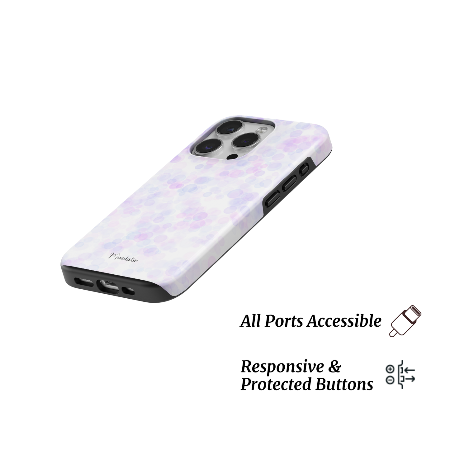 Tough Phone Case|Purple Bubble Burst