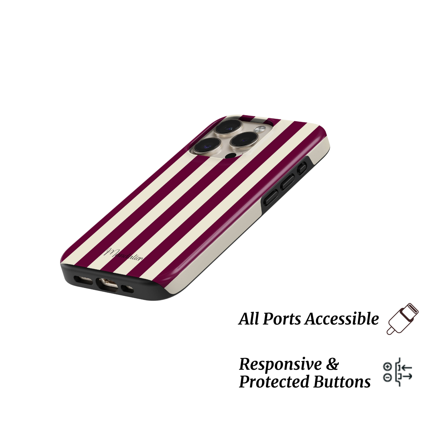 MagSafe Tough Phone Case|Vintage Stripes