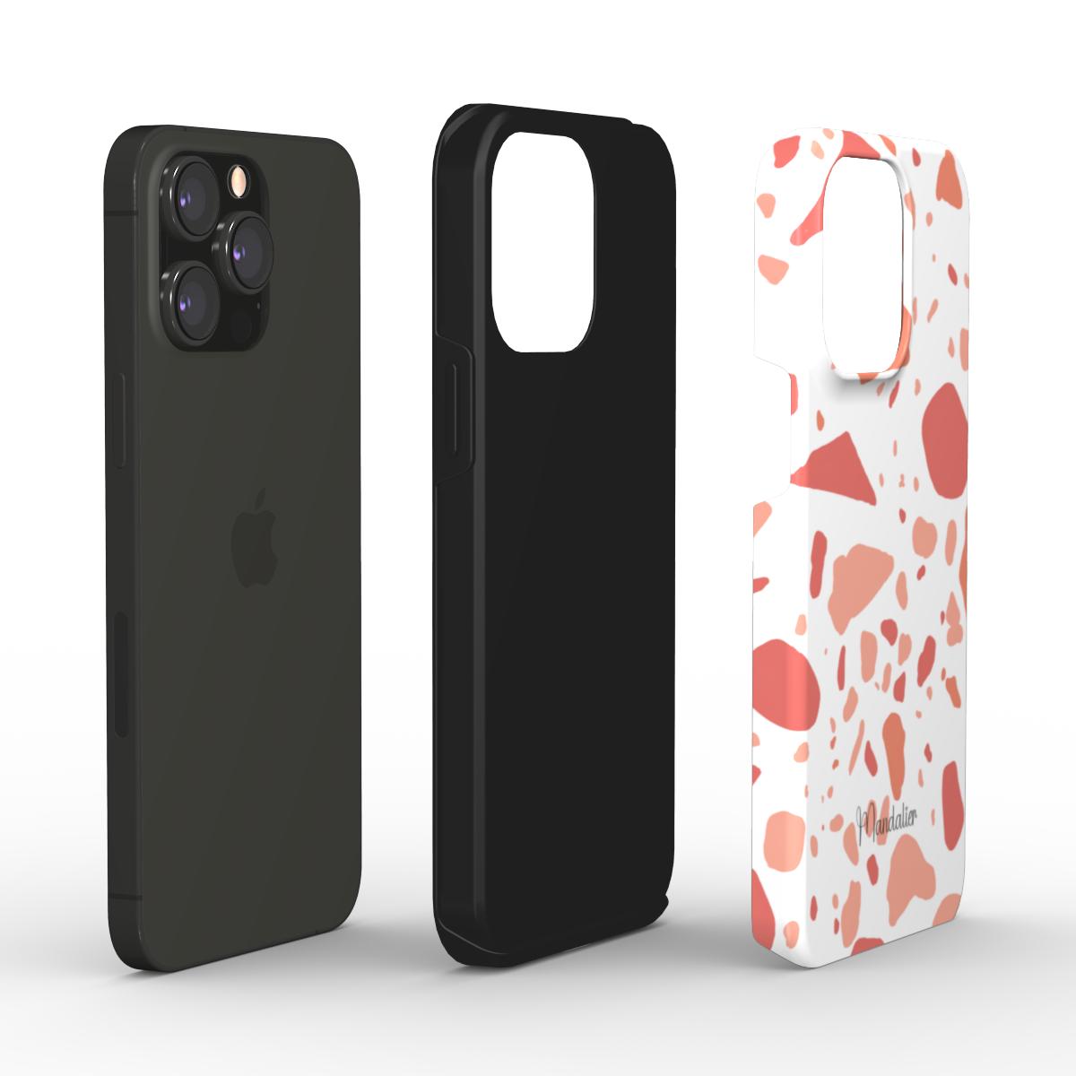 Tough Phone Case|Coral Terrazzo