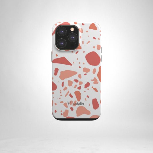 Tough Phone Case|Coral Terrazzo