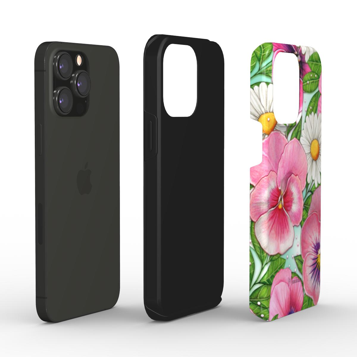 Tough Phone Case|Pansy & Daisy Delight