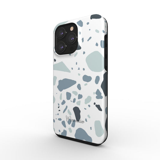 Tough Phone Case|Blue Grey Terrazzo