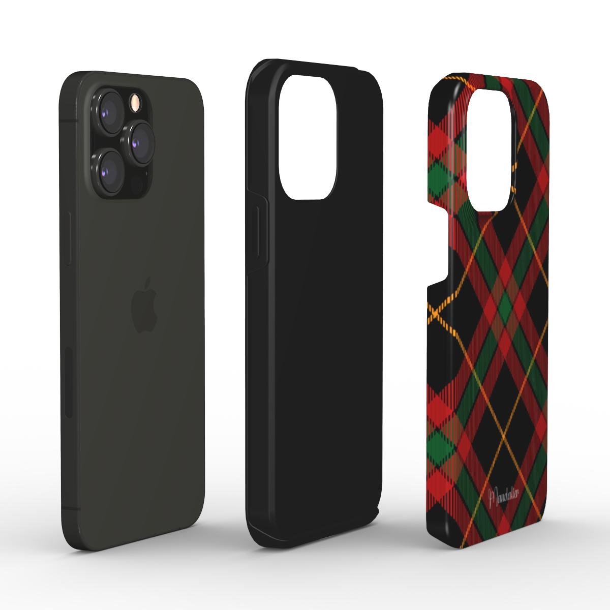 Tough Phone Case|Holiday Night Plaid