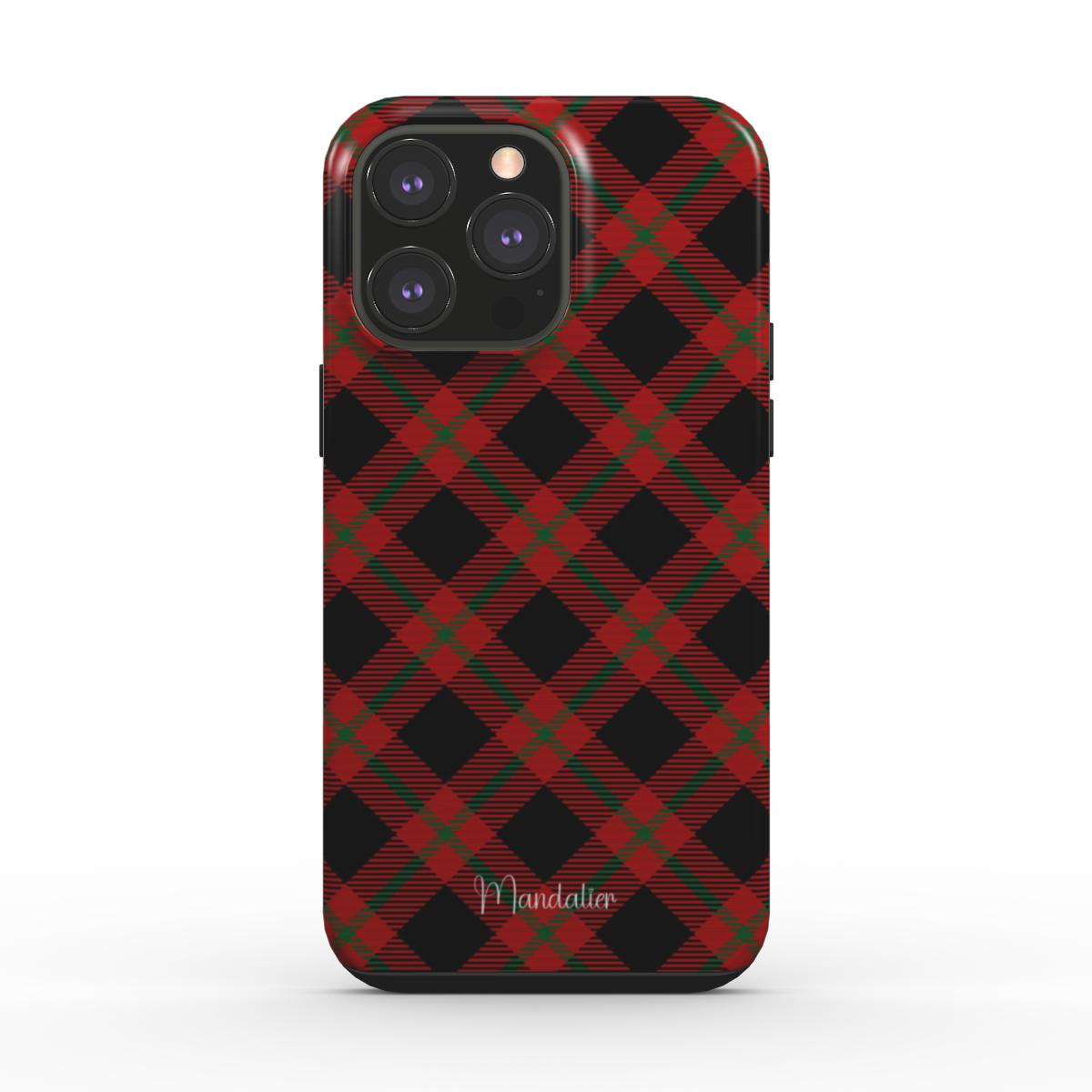 Tough Phone Case|Crimson Check