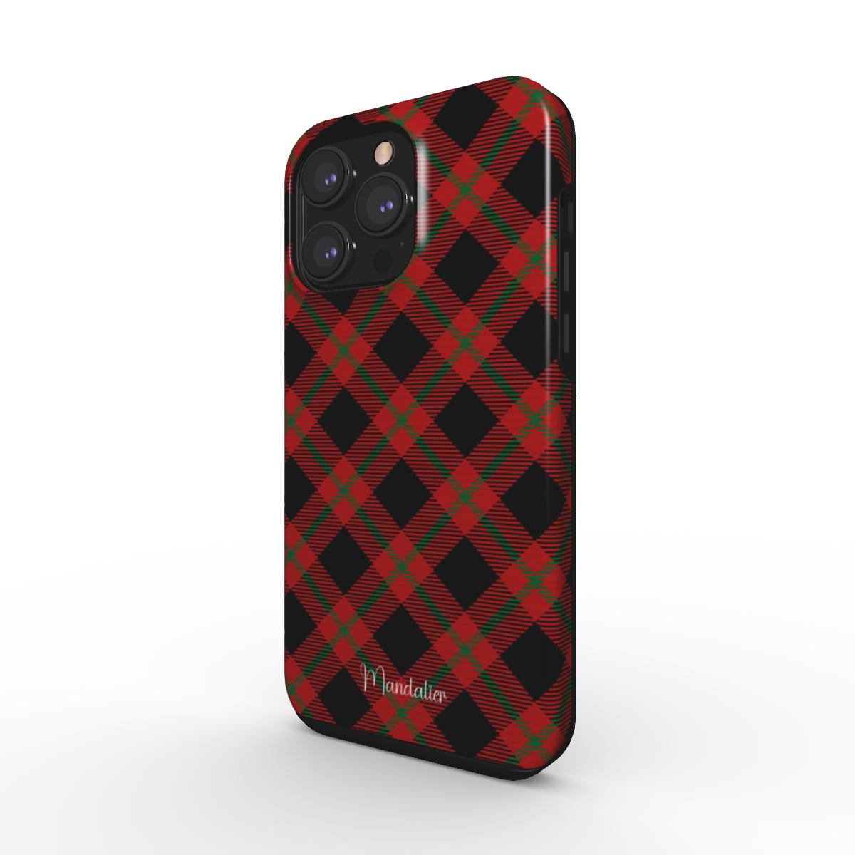 Tough Phone Case|Crimson Check