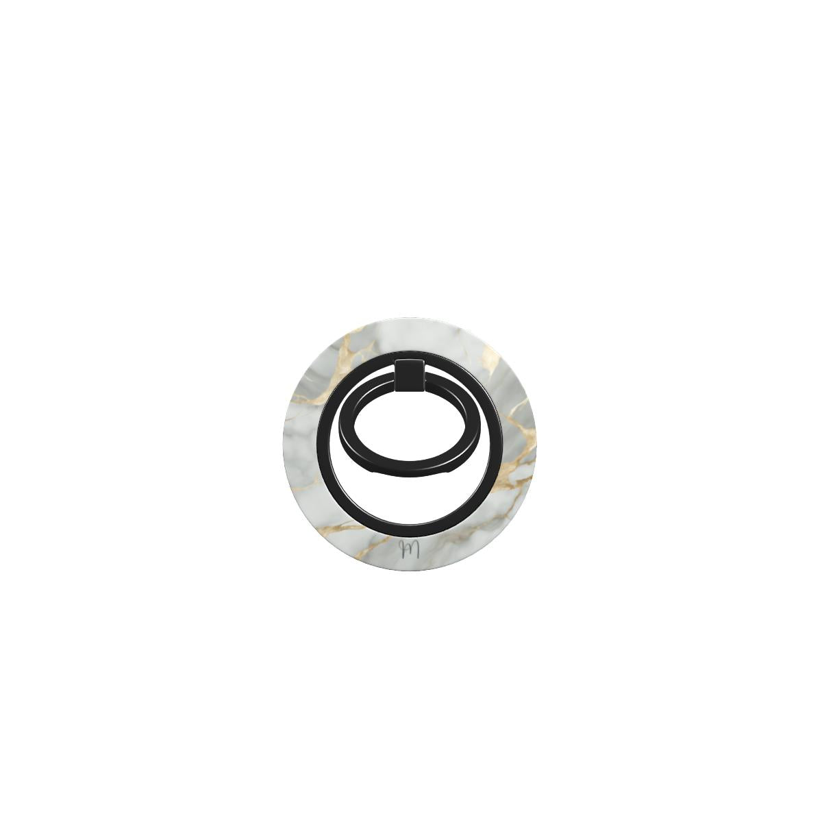 Ring Holder | Ivory Silk showcasing a soft ivory marble-inspired design from the Marble Essence Collection.