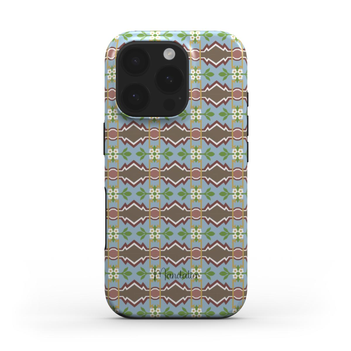 MagSafe Tough Phone Case featuring vibrant floral patterns inspired by Maltese wildflowers (Maduma Fjura Selvaġġa).