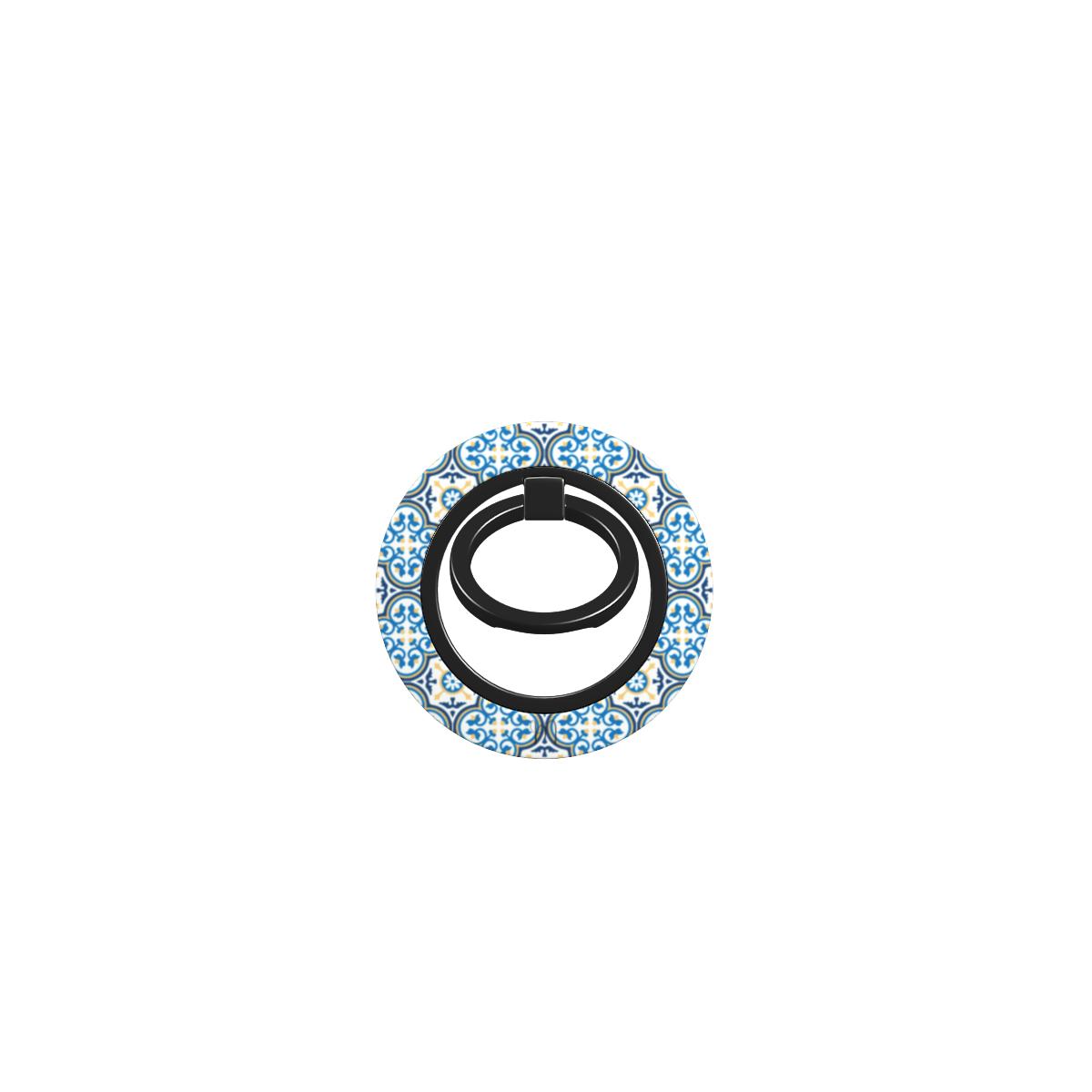 Ring Holder Maduma Fjura Blu with an elegant blue floral design and durable build.