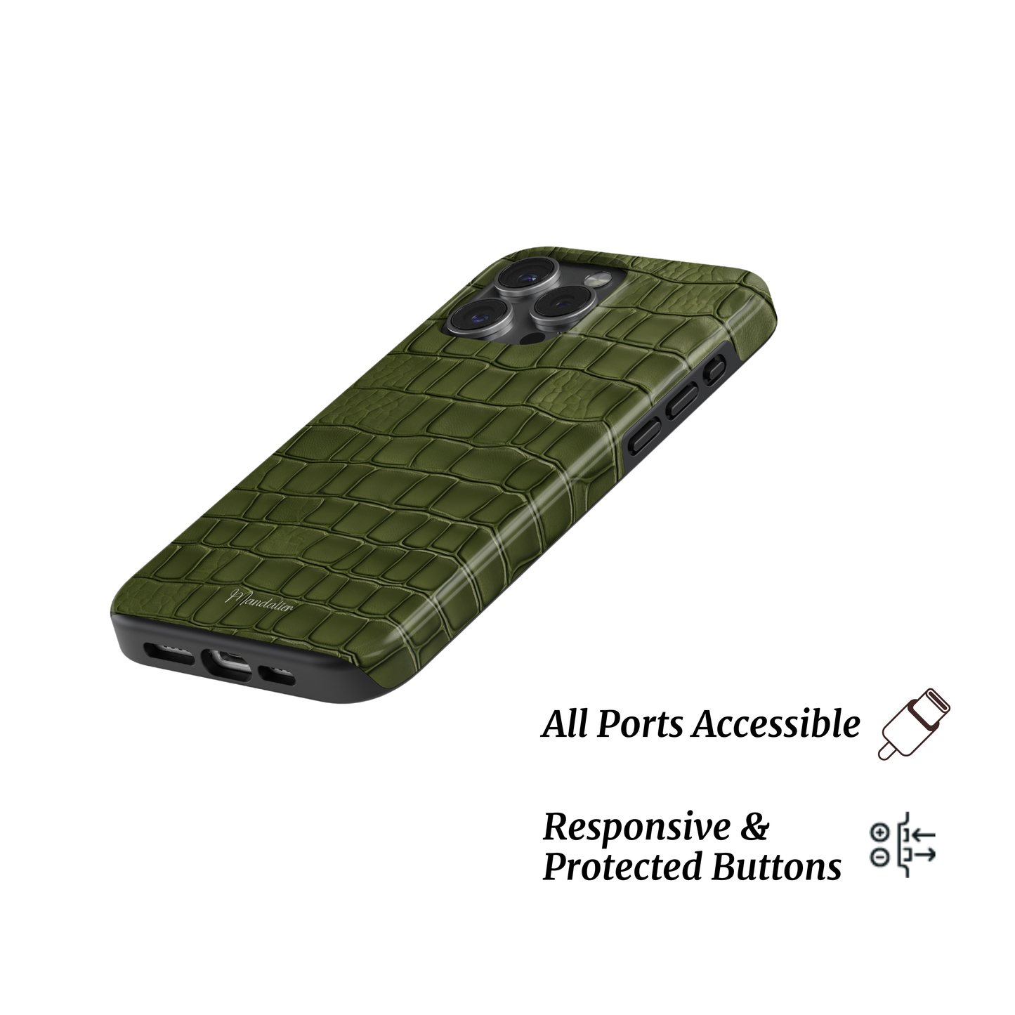 MagSafe Tough Phone Case|Croc Luxe