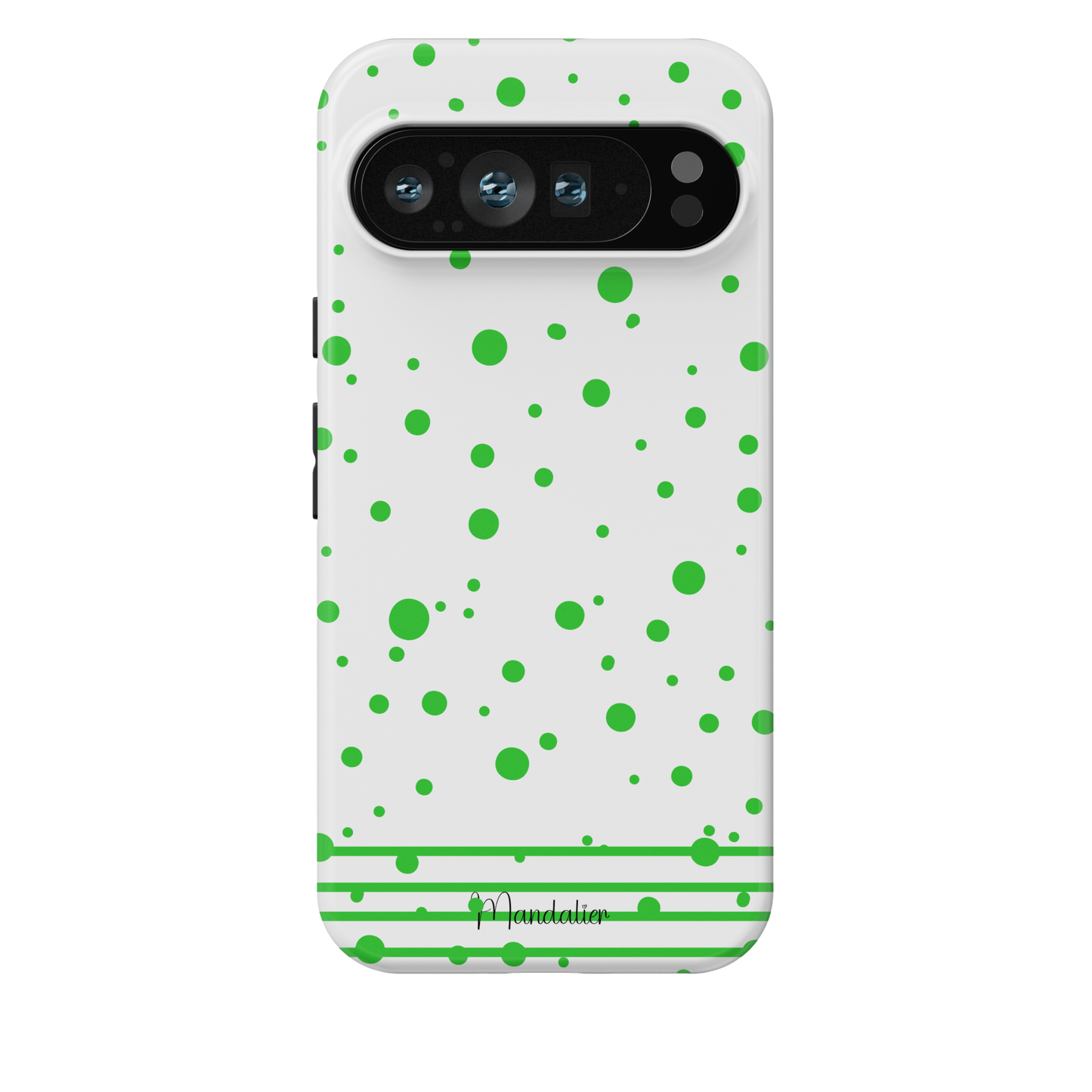 Tough Phone Case|Lime Striped Sprinkles