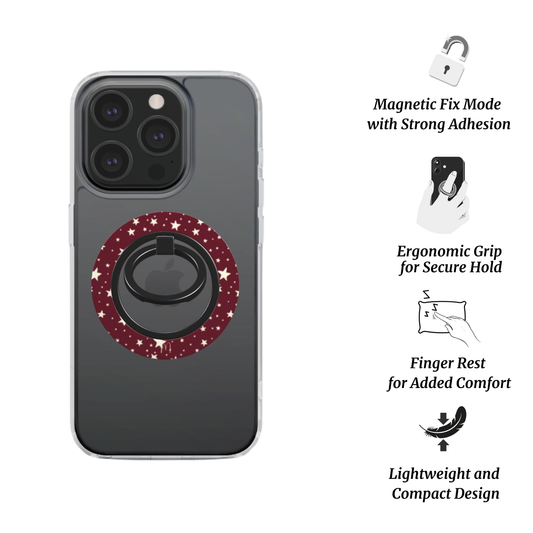 Ring Holder|Burgundy Sky