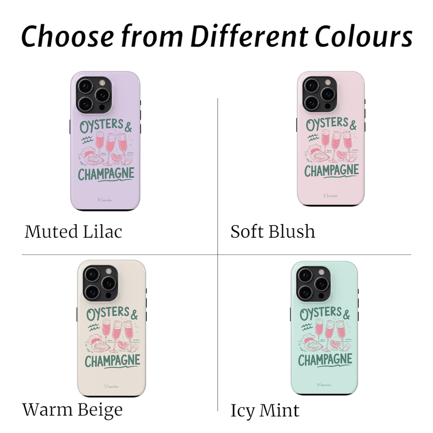 Tough Phone Case|Oysters & Champagne