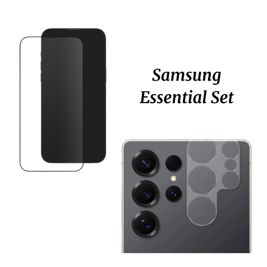 Samsung Essential Set by Mandalier — screen and camera protector bundle offering full, stylish device protection.