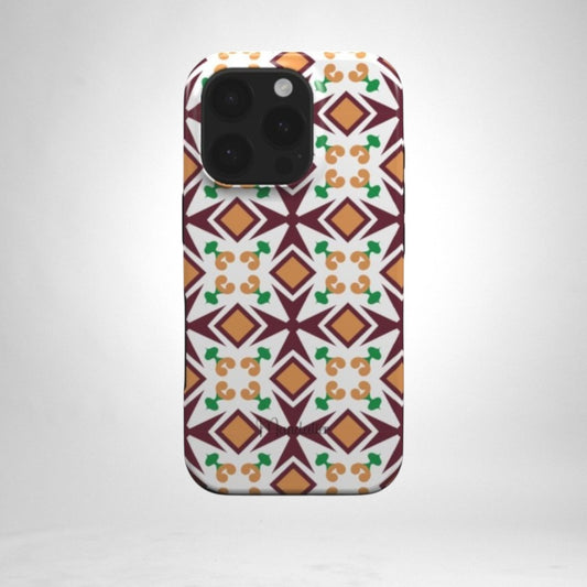 Sophisticated Tough Phone Case with the Maduma Irjali design, offering durable protection in a stylish, masculine look.
