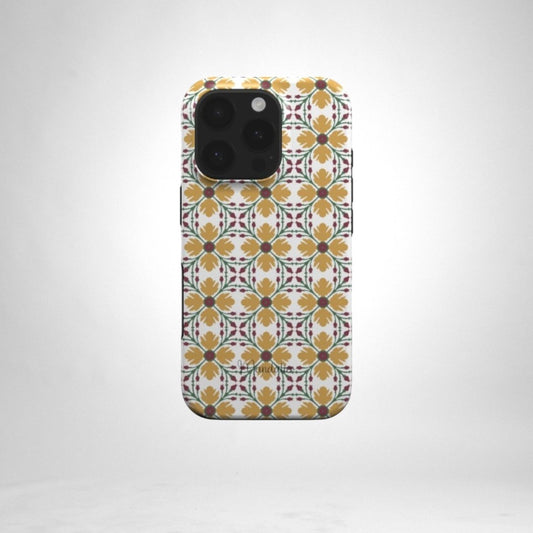 Elegant Tough Phone Case with the Maduma Lelluxa design, blending timeless artistry with durable phone protection.