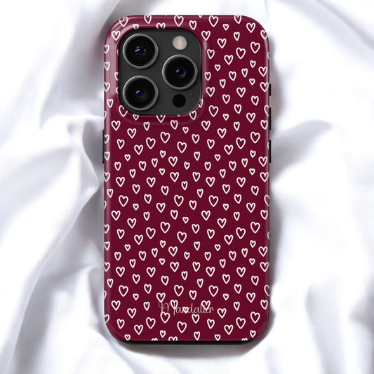 MagSafe Tough Phone Case|Burgundy Beats