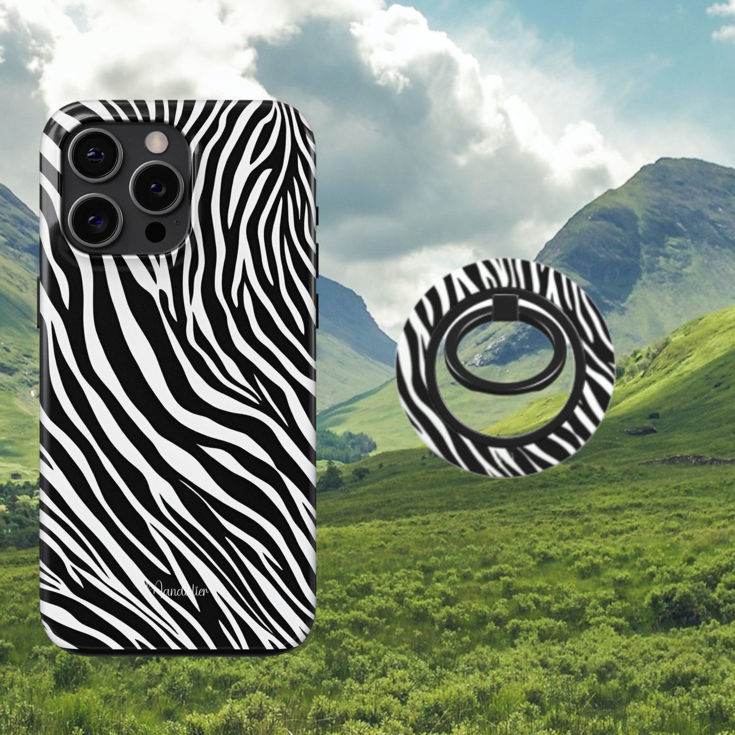 Ring Holder|Zebra Luxe