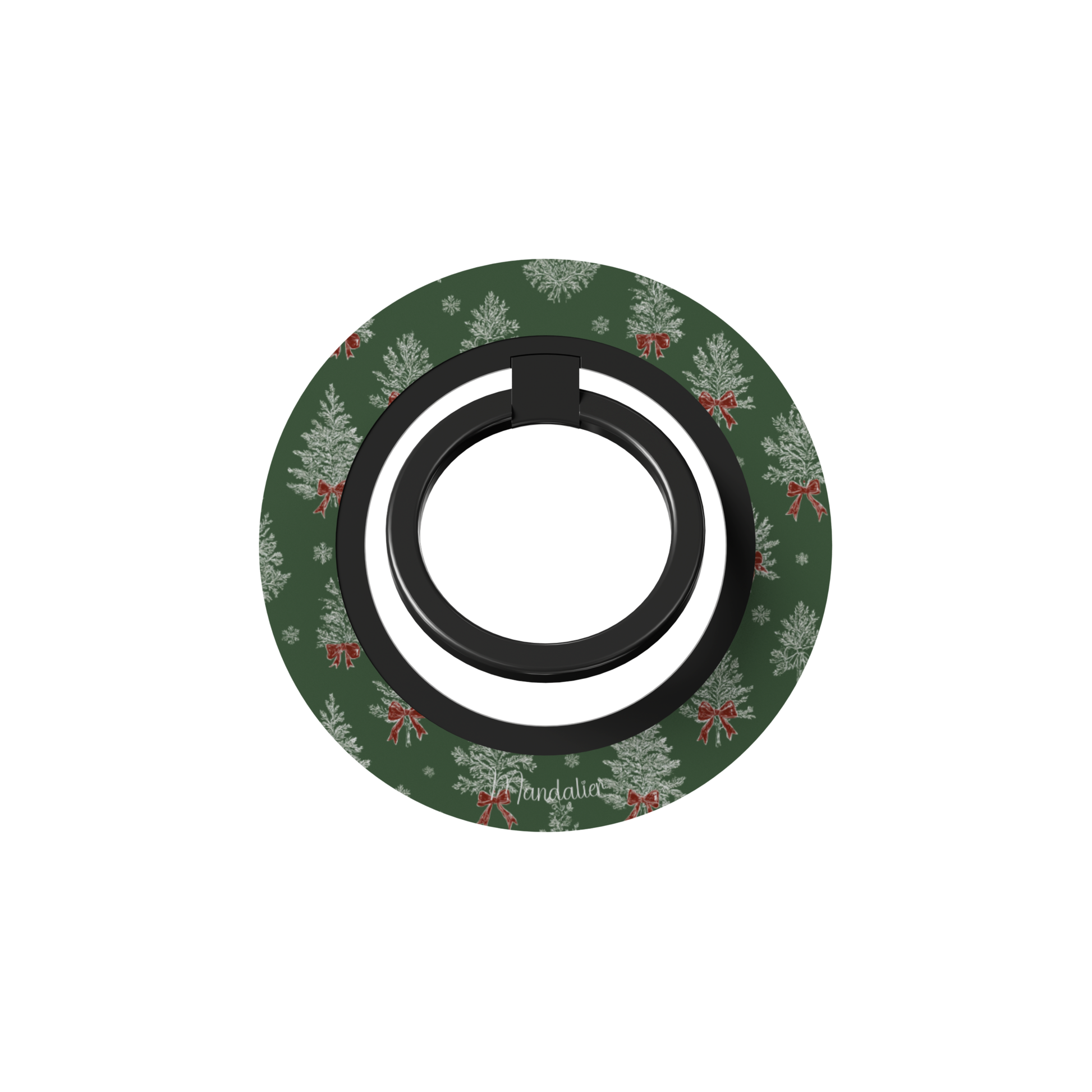 Festive Whimsy Ring Holder by Mandalier — colorful holiday phone accessory with vibrant festive design from the Classic Christmas Collection.