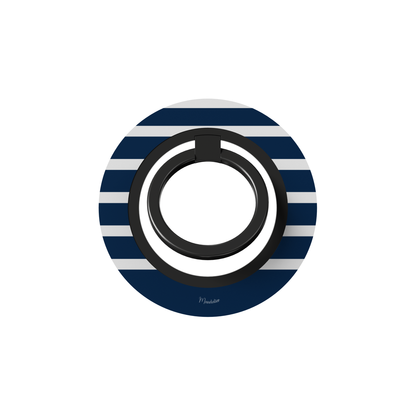 Ring Holder Nautical Lines Stripes with sleek striped design, slim phone ring holder designed in Malta