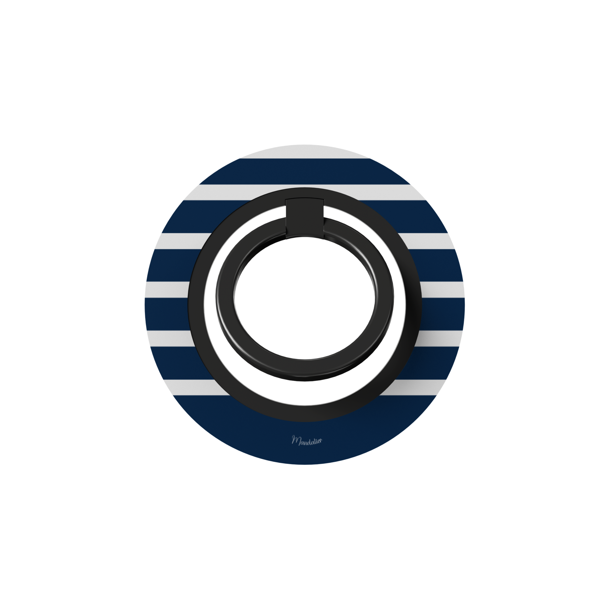 Ring Holder Nautical Lines Stripes with sleek striped design, slim phone ring holder designed in Malta