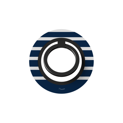 Ring Holder Nautical Lines Stripes with sleek striped design, slim phone ring holder designed in Malta