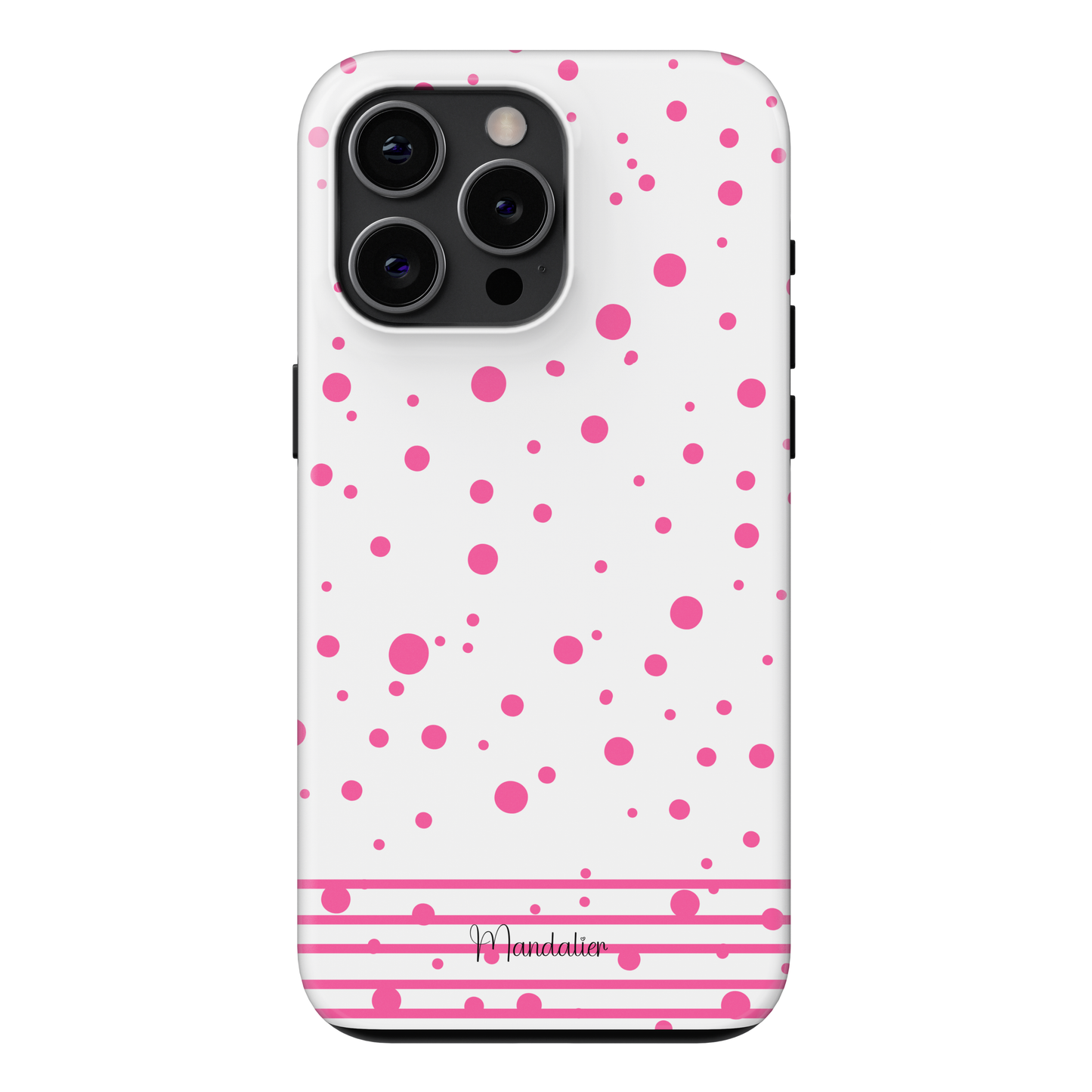 MagSafe Tough Phone Case|Pink Sherbet Striped Sprinkle