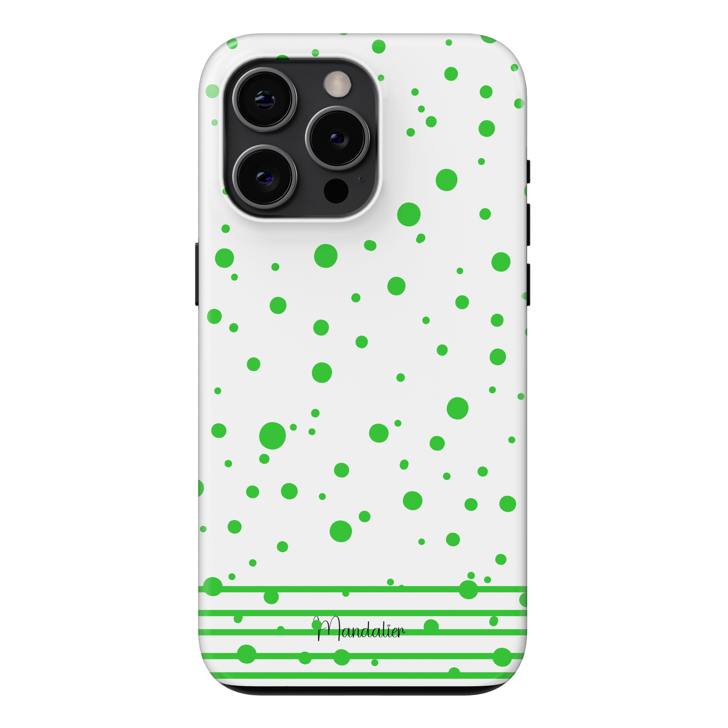 Tough Phone Case|Lime Sprinkle Striped Sprinkles