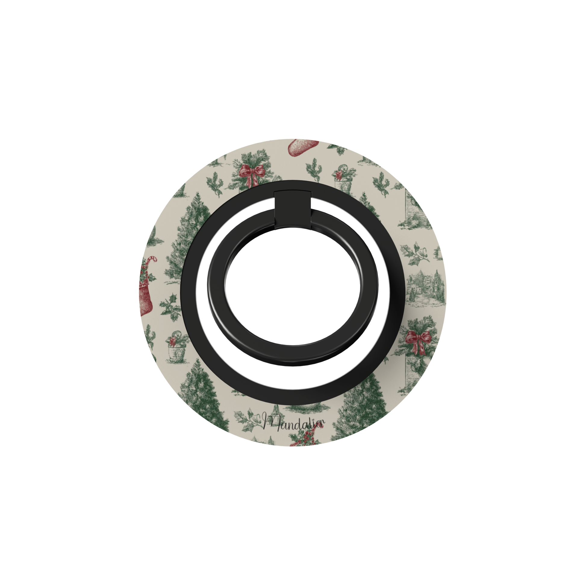 Vintage Noel Ring Holder by Mandalier — elegant festive phone accessory with vintage Christmas design from the Classic Christmas Collection.