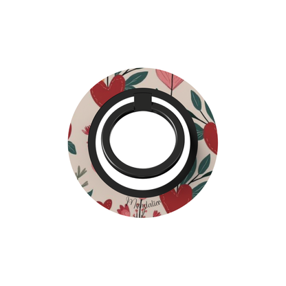 Ring Holder Blossom & Devotion with elegant floral design, slim and sturdy phone ring holder designed in Malta