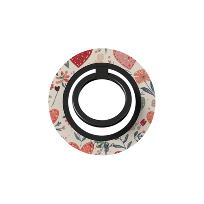 Ring Holder Garden of Hearts with romantic heart design, slim and sturdy phone ring holder designed in Malta