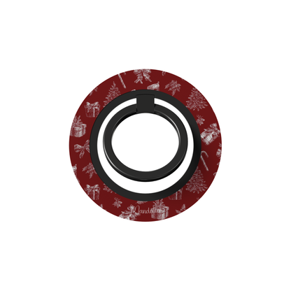 Yuletide Grace Ring Holder by Mandalier — elegant holiday phone accessory with soft festive tones from the Classic Christmas Collection.