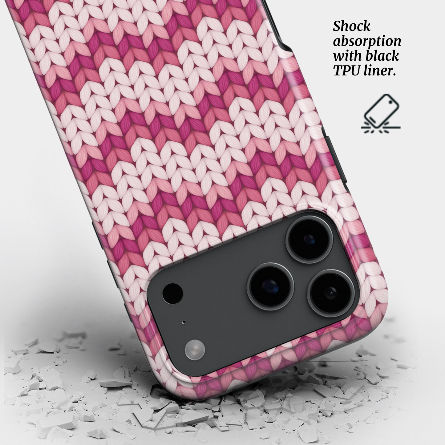 Tough Phone Case|Pink Waves
