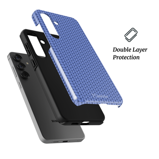 Chill Knit Harmony tough phone case with cool knit texture design and dual-layer protection, designed in Malta.