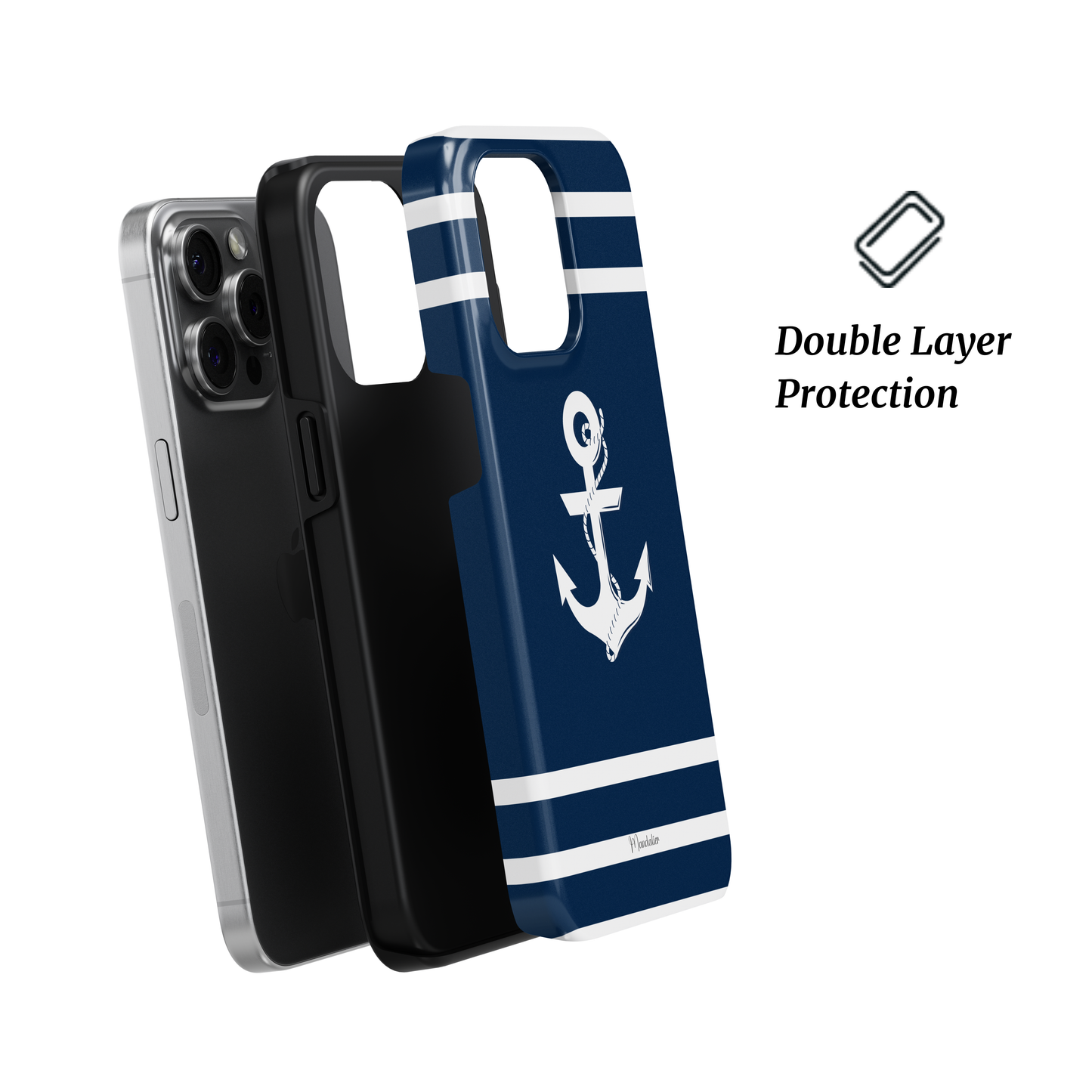 Tough Phone case|Nautical Anchor Lines