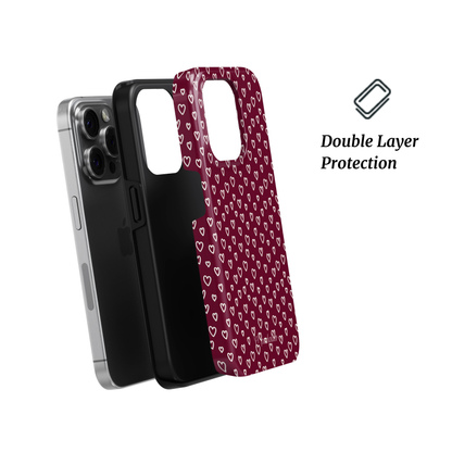 Tough Phone Case|Burgundy Beats