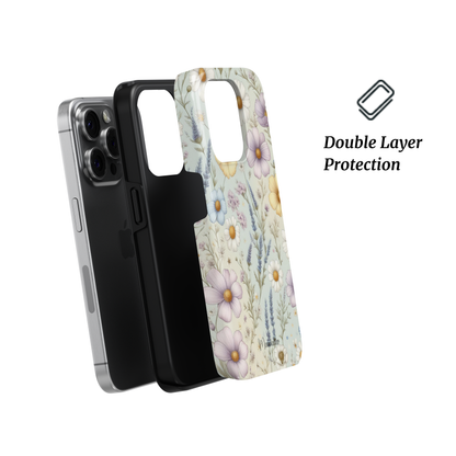 Tough Phone Case | Meadow Bloom – Durable, shockproof phone case featuring a colorful floral meadow design for stylish and reliable protection.
