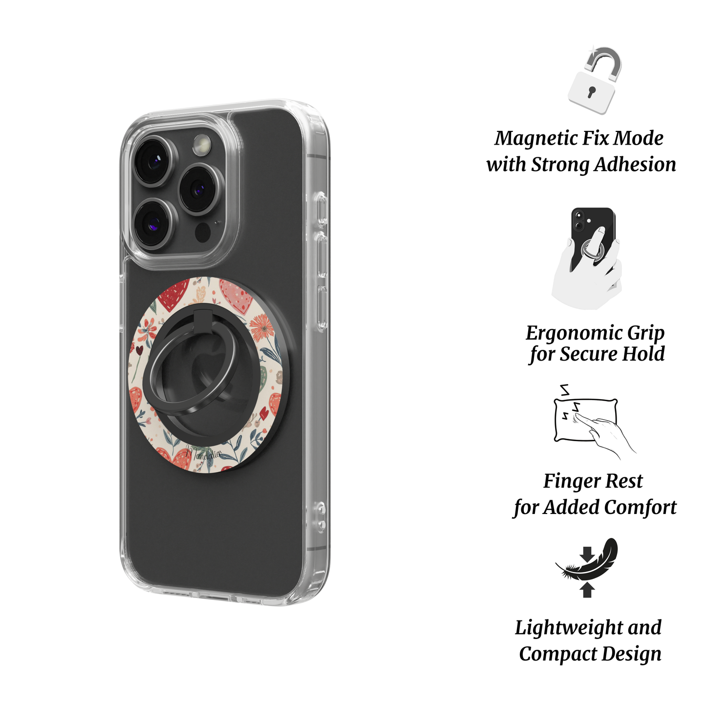 Ring Holder|Hearts in Bloom